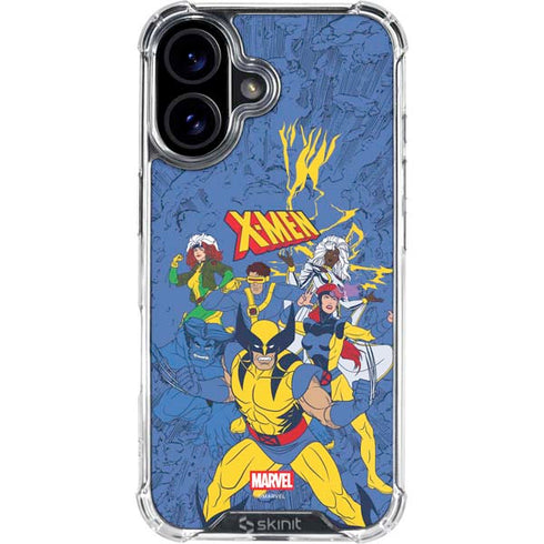 Marvel X-Men Team iPhone 16 Clear Case
